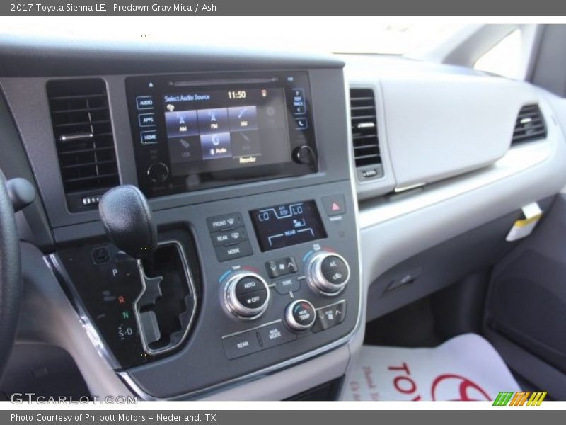 Predawn Gray Mica / Ash 2017 Toyota Sienna LE