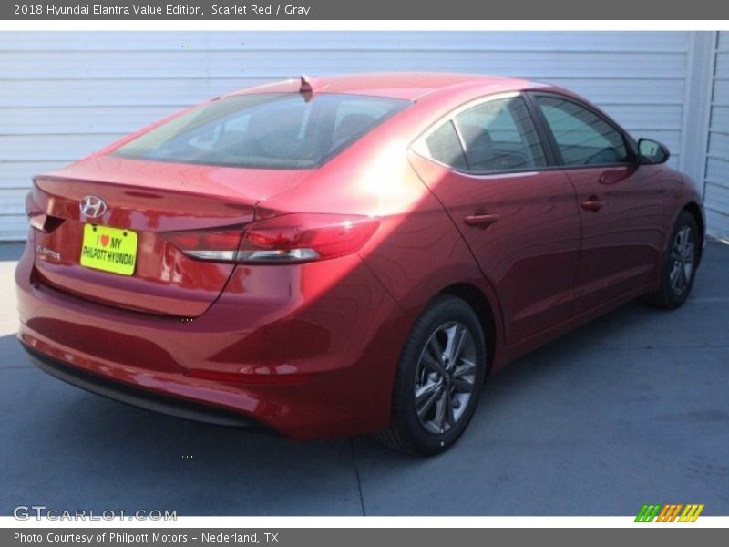 Scarlet Red / Gray 2018 Hyundai Elantra Value Edition