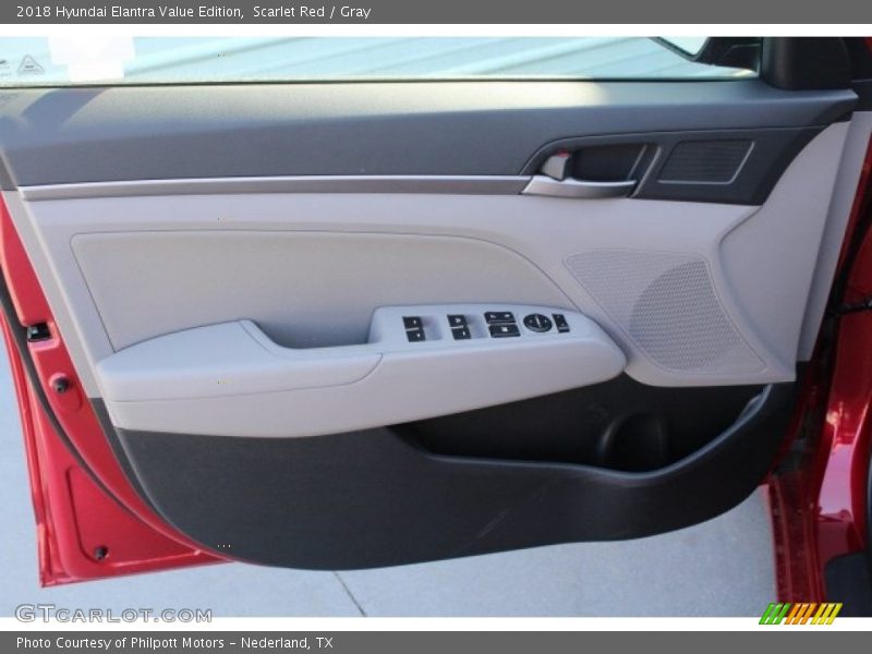 Scarlet Red / Gray 2018 Hyundai Elantra Value Edition