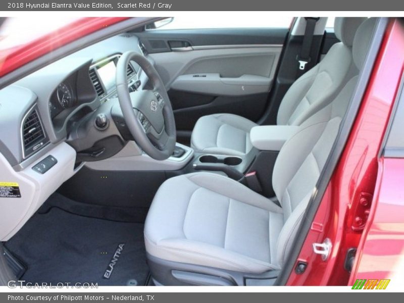 Scarlet Red / Gray 2018 Hyundai Elantra Value Edition
