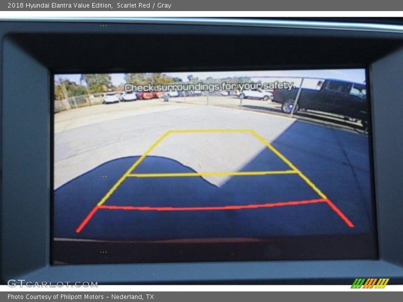 Scarlet Red / Gray 2018 Hyundai Elantra Value Edition
