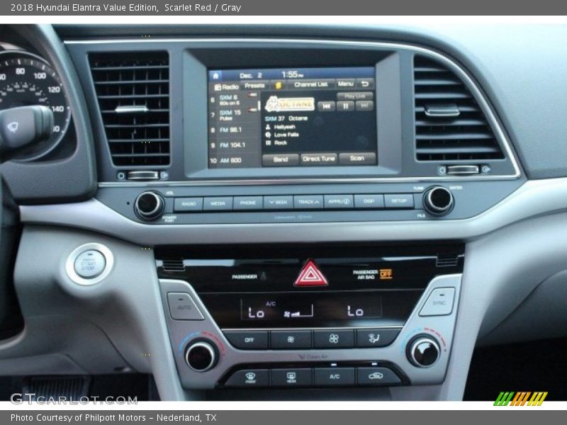 Scarlet Red / Gray 2018 Hyundai Elantra Value Edition