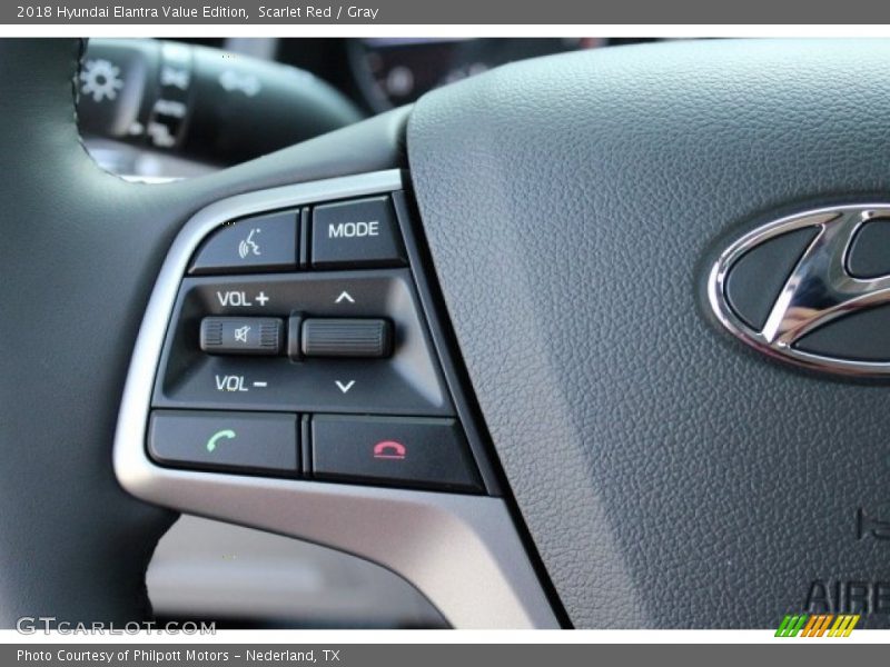 Scarlet Red / Gray 2018 Hyundai Elantra Value Edition