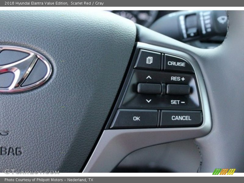 Scarlet Red / Gray 2018 Hyundai Elantra Value Edition