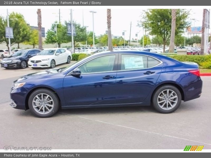 Fathom Blue Pearl / Ebony 2018 Acura TLX Technology Sedan