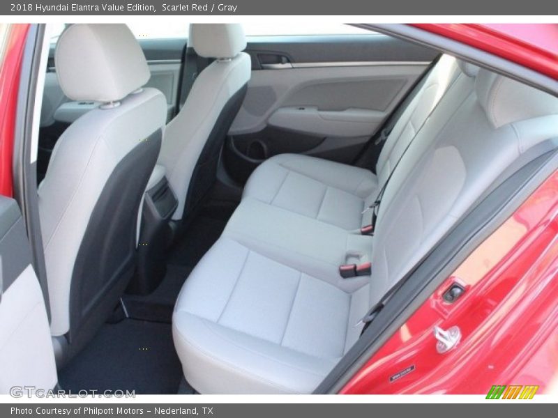 Scarlet Red / Gray 2018 Hyundai Elantra Value Edition