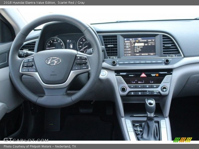 Scarlet Red / Gray 2018 Hyundai Elantra Value Edition