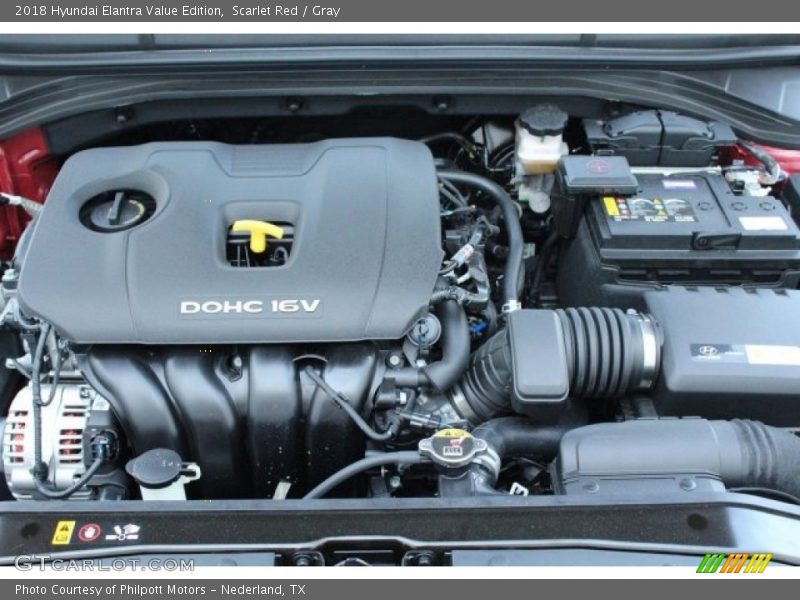 Scarlet Red / Gray 2018 Hyundai Elantra Value Edition