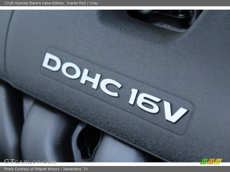Scarlet Red / Gray 2018 Hyundai Elantra Value Edition