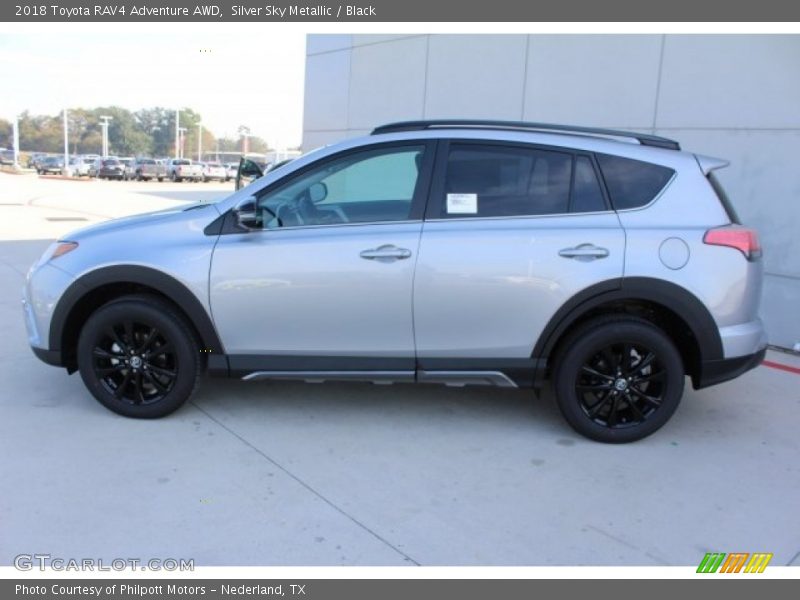 Silver Sky Metallic / Black 2018 Toyota RAV4 Adventure AWD
