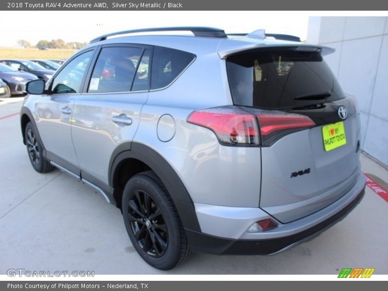 Silver Sky Metallic / Black 2018 Toyota RAV4 Adventure AWD