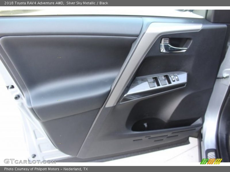 Silver Sky Metallic / Black 2018 Toyota RAV4 Adventure AWD