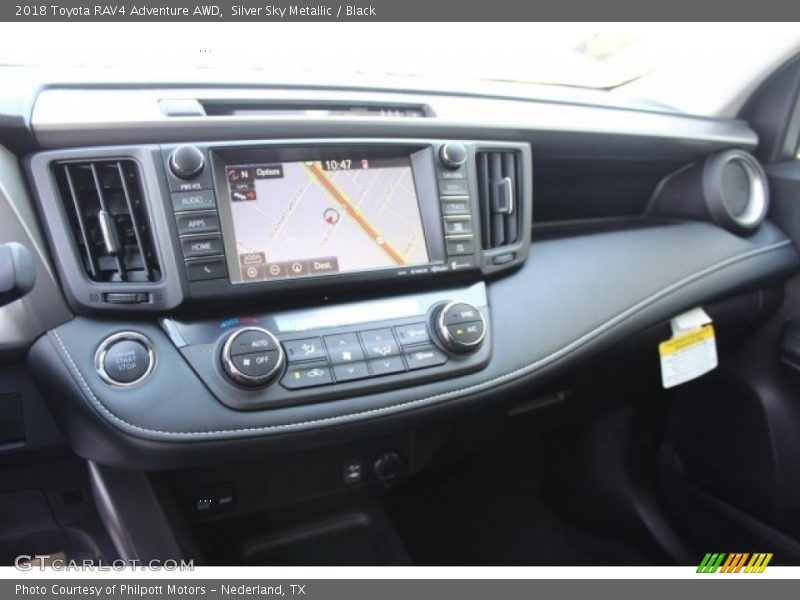 Silver Sky Metallic / Black 2018 Toyota RAV4 Adventure AWD