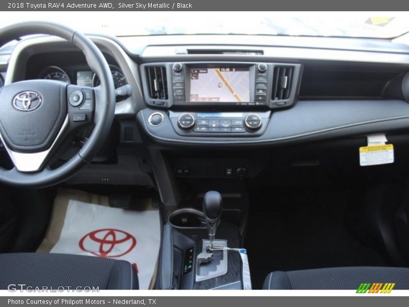Silver Sky Metallic / Black 2018 Toyota RAV4 Adventure AWD