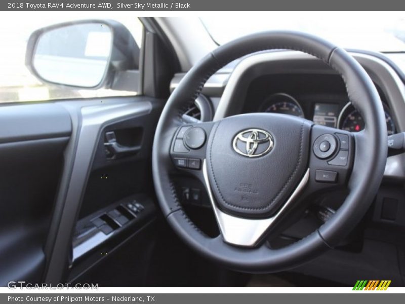 Silver Sky Metallic / Black 2018 Toyota RAV4 Adventure AWD