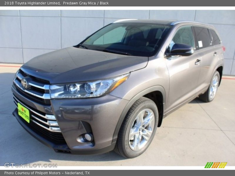 Predawn Gray Mica / Black 2018 Toyota Highlander Limited
