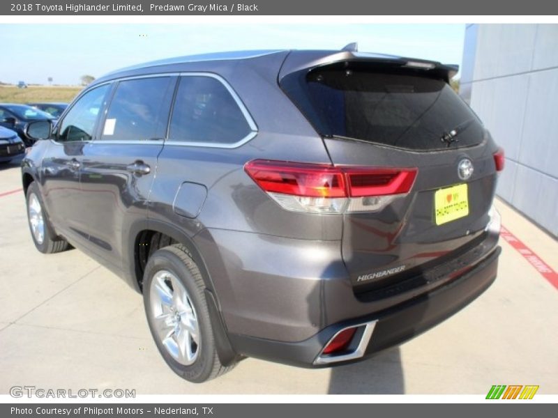 Predawn Gray Mica / Black 2018 Toyota Highlander Limited