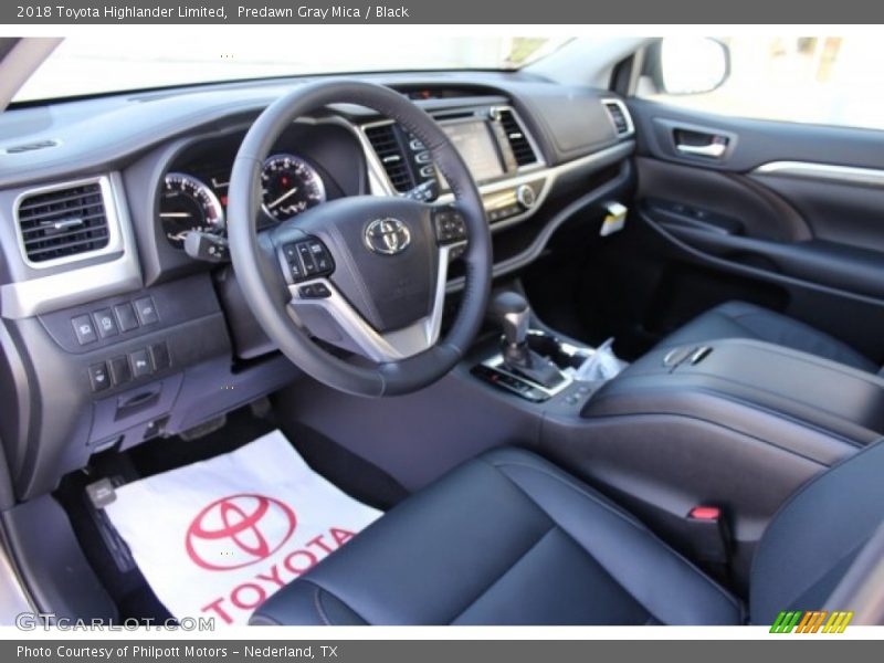 Predawn Gray Mica / Black 2018 Toyota Highlander Limited