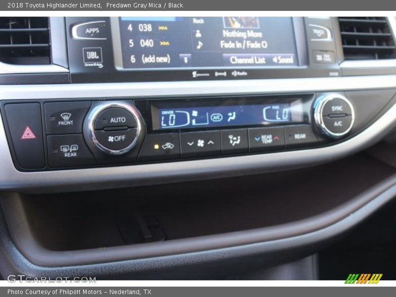 Predawn Gray Mica / Black 2018 Toyota Highlander Limited