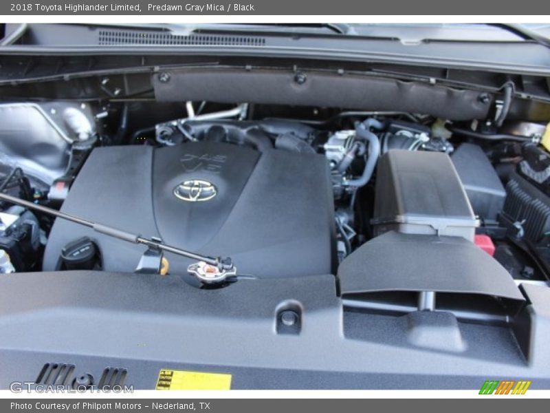 Predawn Gray Mica / Black 2018 Toyota Highlander Limited