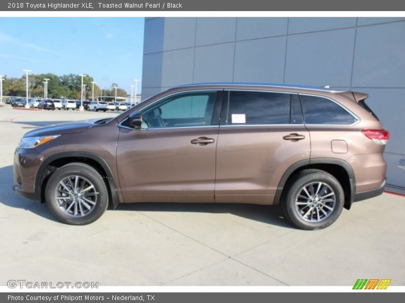 Toasted Walnut Pearl / Black 2018 Toyota Highlander XLE