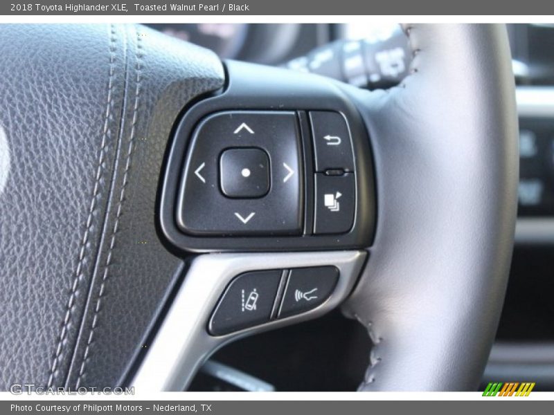Toasted Walnut Pearl / Black 2018 Toyota Highlander XLE