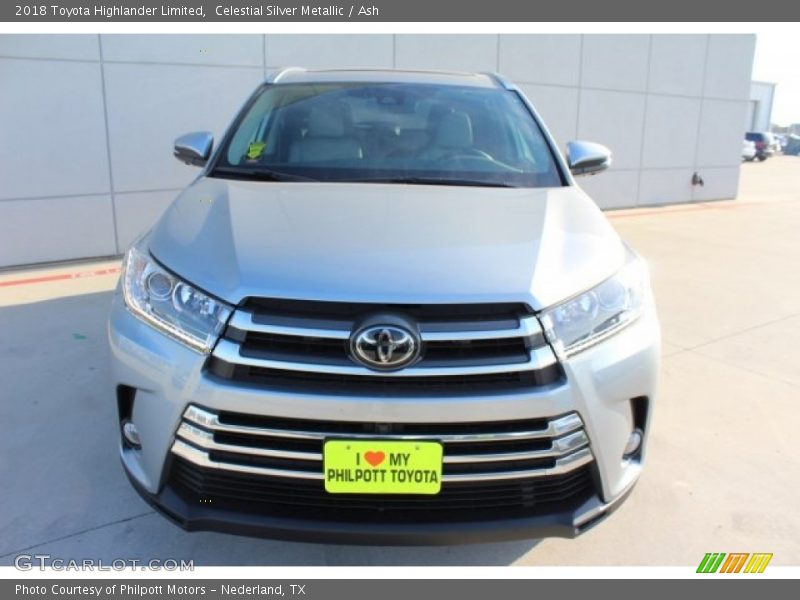 Celestial Silver Metallic / Ash 2018 Toyota Highlander Limited