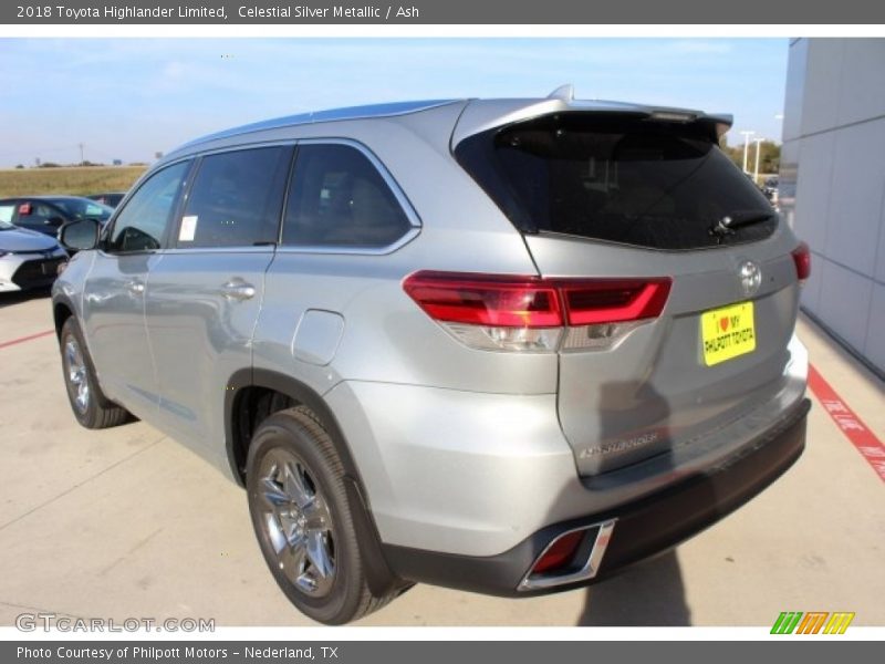 Celestial Silver Metallic / Ash 2018 Toyota Highlander Limited