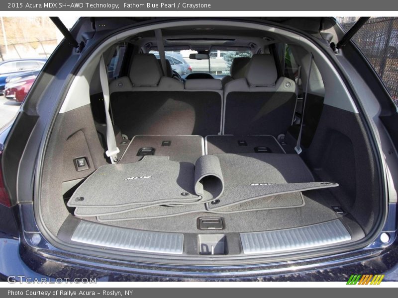 Fathom Blue Pearl / Graystone 2015 Acura MDX SH-AWD Technology