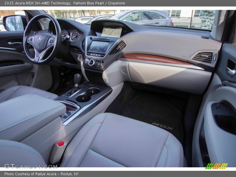 Fathom Blue Pearl / Graystone 2015 Acura MDX SH-AWD Technology
