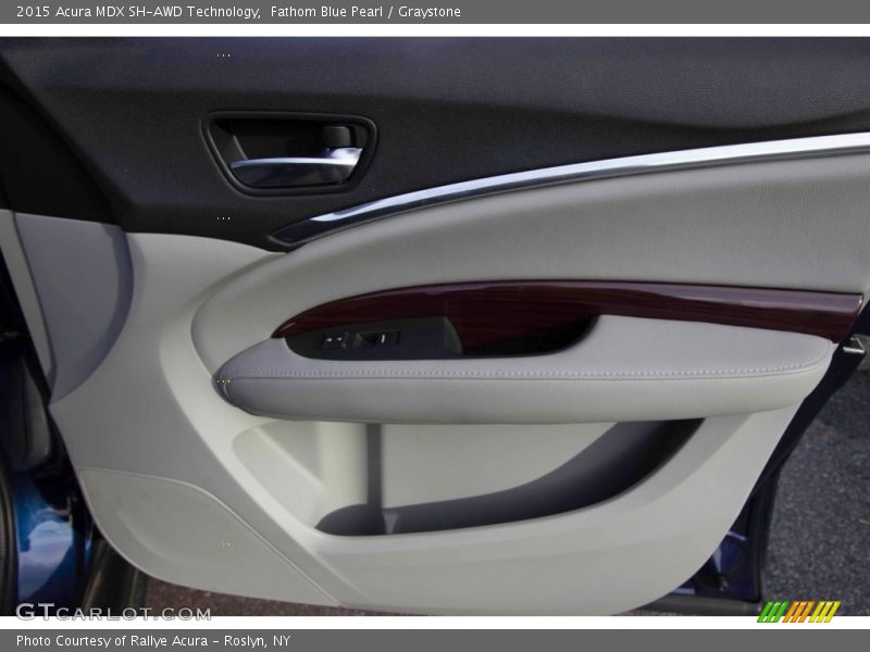 Fathom Blue Pearl / Graystone 2015 Acura MDX SH-AWD Technology