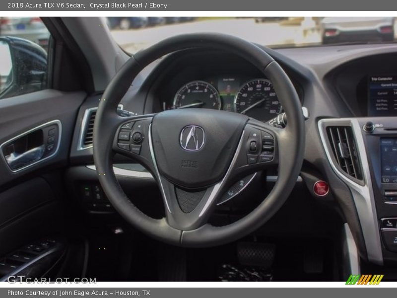 Crystal Black Pearl / Ebony 2018 Acura TLX V6 Sedan