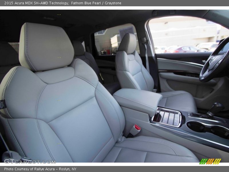 Fathom Blue Pearl / Graystone 2015 Acura MDX SH-AWD Technology