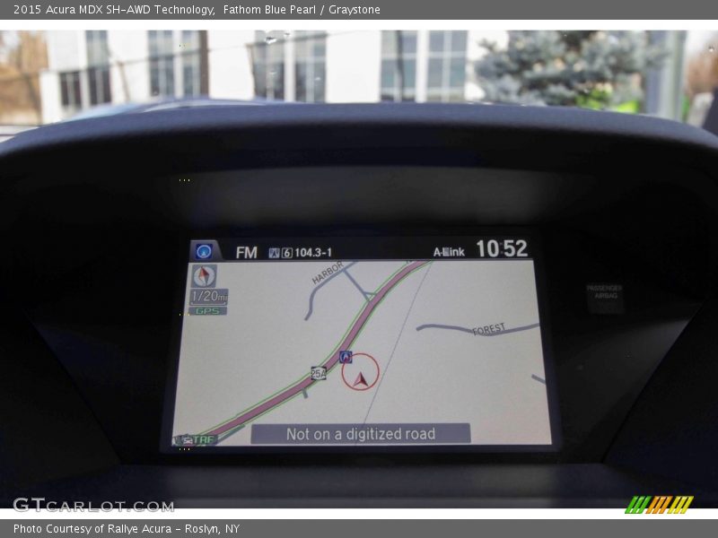 Fathom Blue Pearl / Graystone 2015 Acura MDX SH-AWD Technology