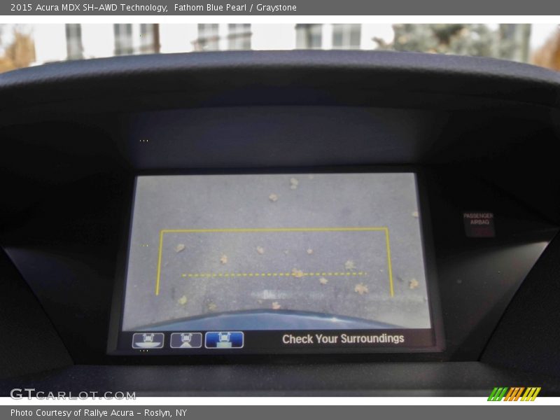 Fathom Blue Pearl / Graystone 2015 Acura MDX SH-AWD Technology