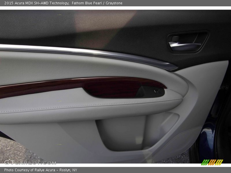 Fathom Blue Pearl / Graystone 2015 Acura MDX SH-AWD Technology