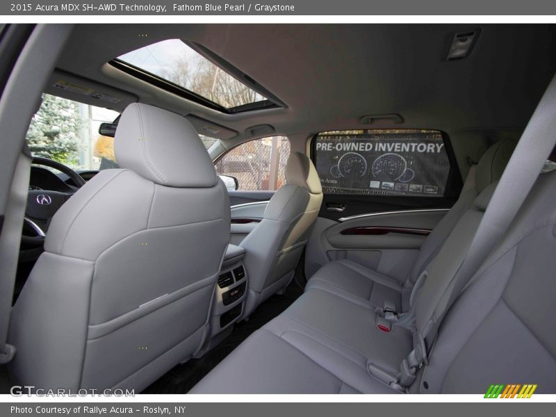 Fathom Blue Pearl / Graystone 2015 Acura MDX SH-AWD Technology