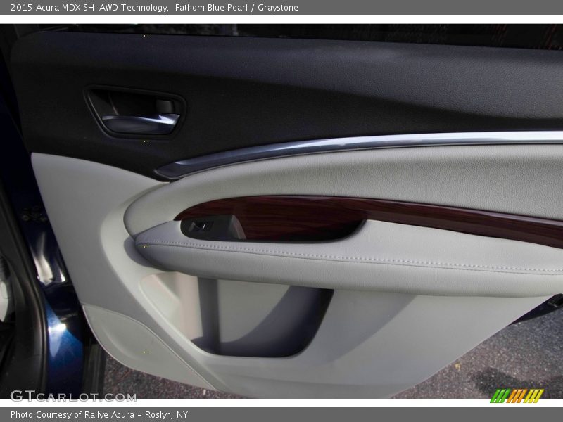 Fathom Blue Pearl / Graystone 2015 Acura MDX SH-AWD Technology