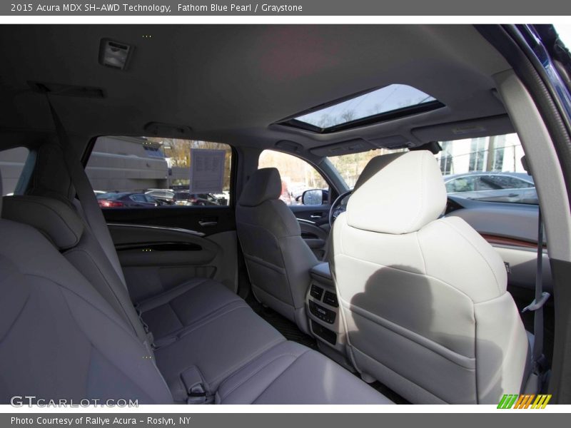 Fathom Blue Pearl / Graystone 2015 Acura MDX SH-AWD Technology