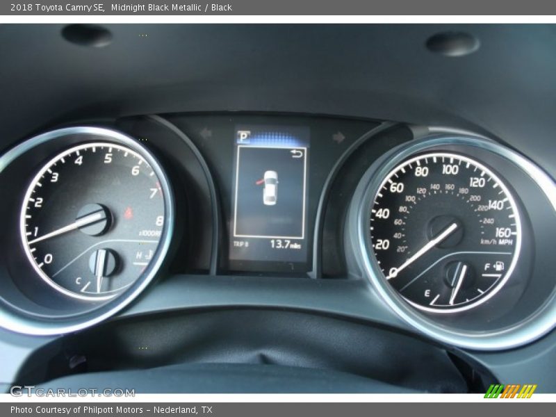 Midnight Black Metallic / Black 2018 Toyota Camry SE