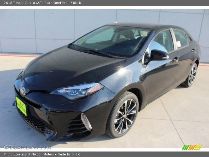 Black Sand Pearl / Black 2018 Toyota Corolla XSE