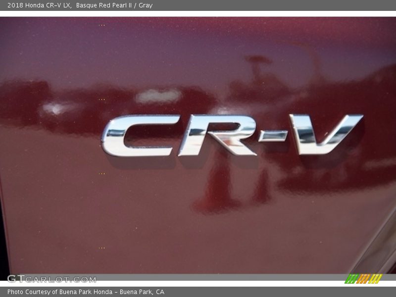 Basque Red Pearl II / Gray 2018 Honda CR-V LX