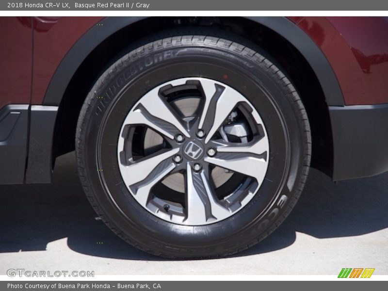 Basque Red Pearl II / Gray 2018 Honda CR-V LX