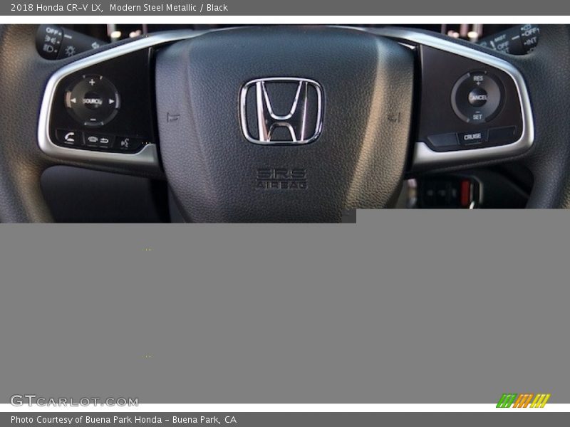 Modern Steel Metallic / Black 2018 Honda CR-V LX