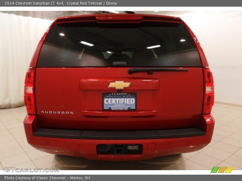 Crystal Red Tintcoat / Ebony 2014 Chevrolet Suburban LT 4x4