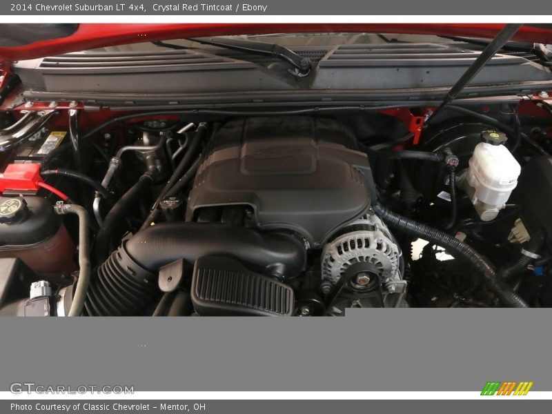 Crystal Red Tintcoat / Ebony 2014 Chevrolet Suburban LT 4x4