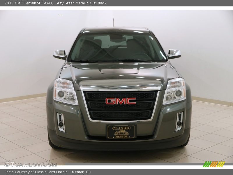 Gray Green Metallic / Jet Black 2013 GMC Terrain SLE AWD