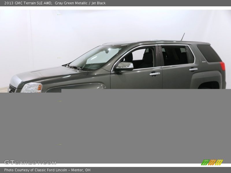 Gray Green Metallic / Jet Black 2013 GMC Terrain SLE AWD