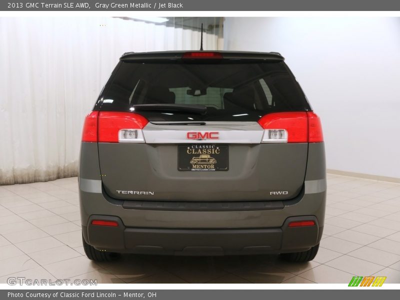 Gray Green Metallic / Jet Black 2013 GMC Terrain SLE AWD