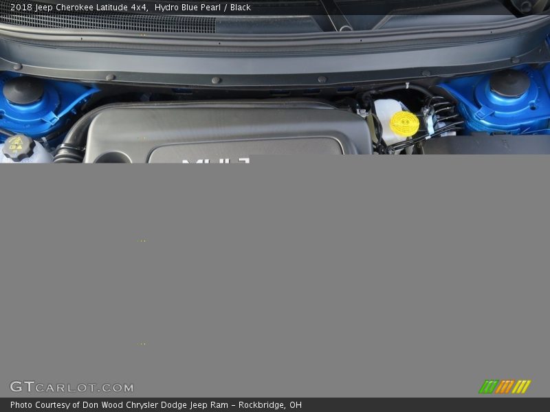 Hydro Blue Pearl / Black 2018 Jeep Cherokee Latitude 4x4